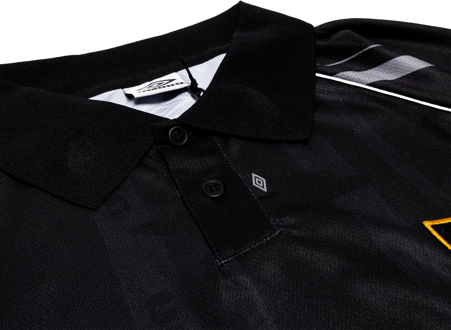 Umbro Distressed Spycam Polo in Purple / Black — view 4