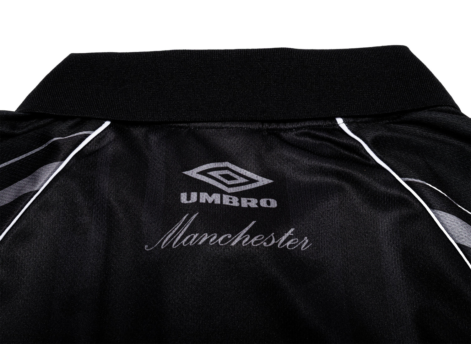 Umbro Distressed Spycam Polo in Purple / Black — view 5