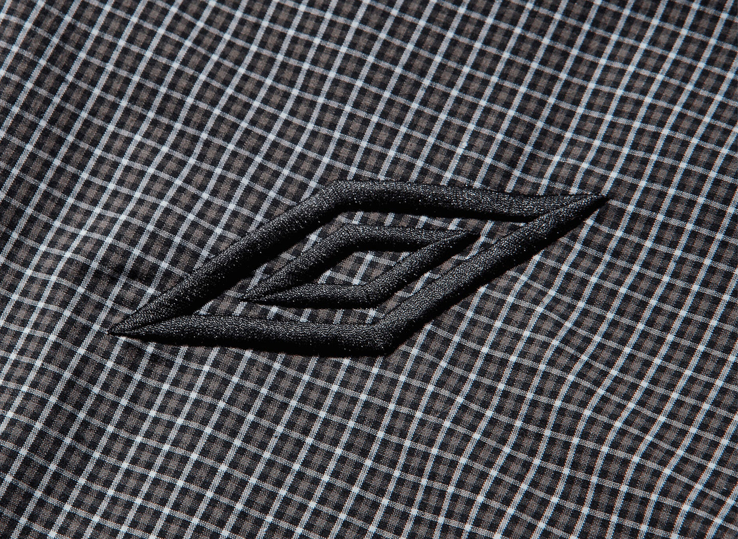 Umbro Gingham Masked Shirt in Coffee Brown — view 3