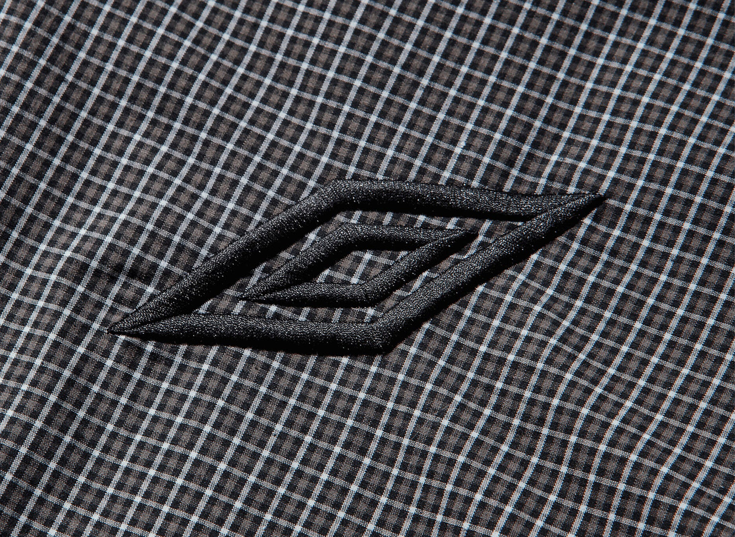 Umbro Gingham Masked Shirt in Coffee Brown — view 3
