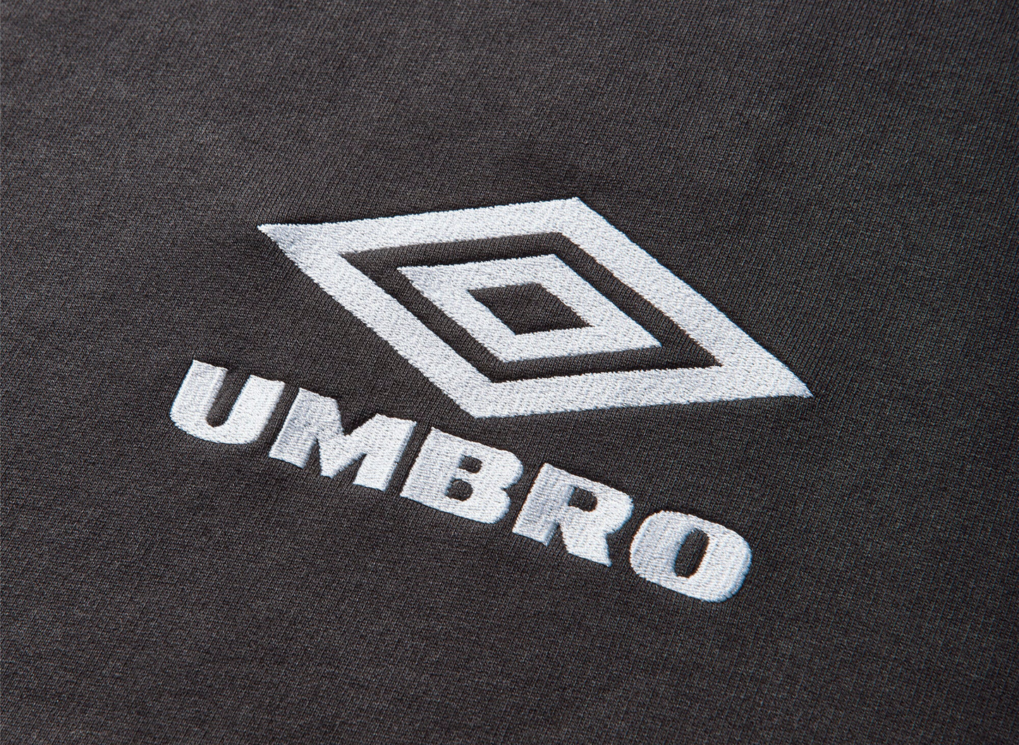 Umbro Og Logo Mask Hoodie in Washed Black — view 3