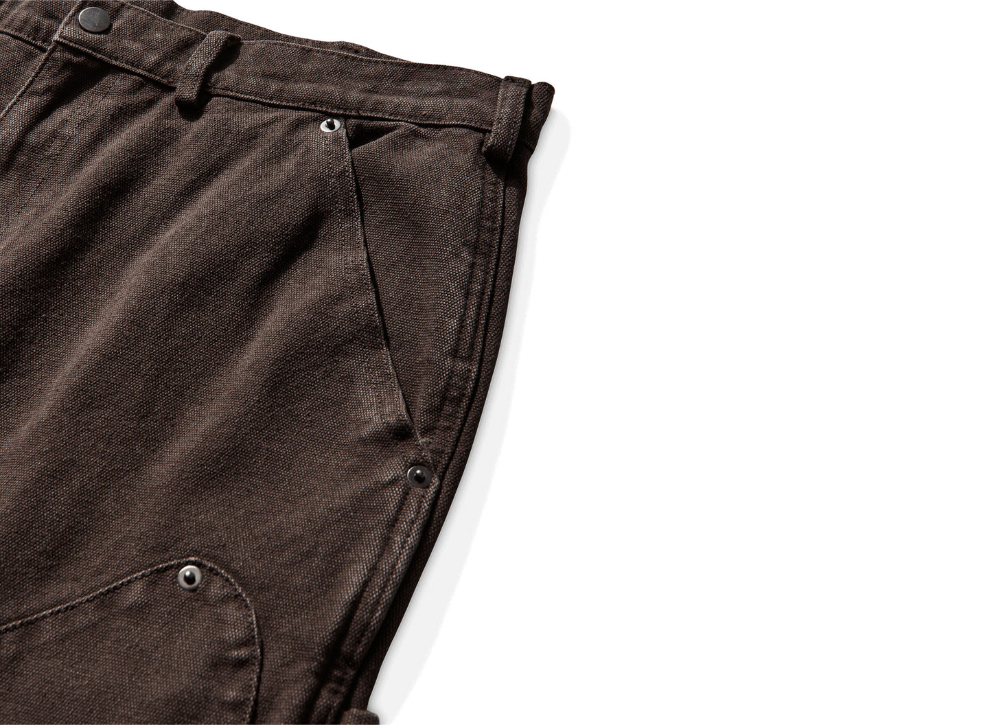 Umbro Shinguard Canvas Pants Black Olive in Brown — view 3