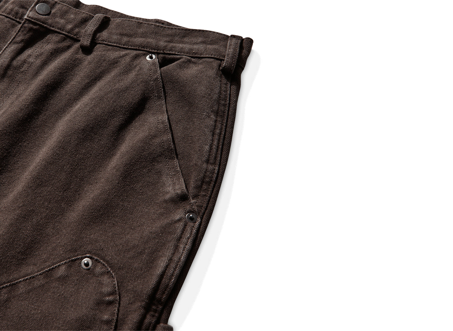 Umbro Shinguard Canvas Pants Black Olive in Brown — view 3