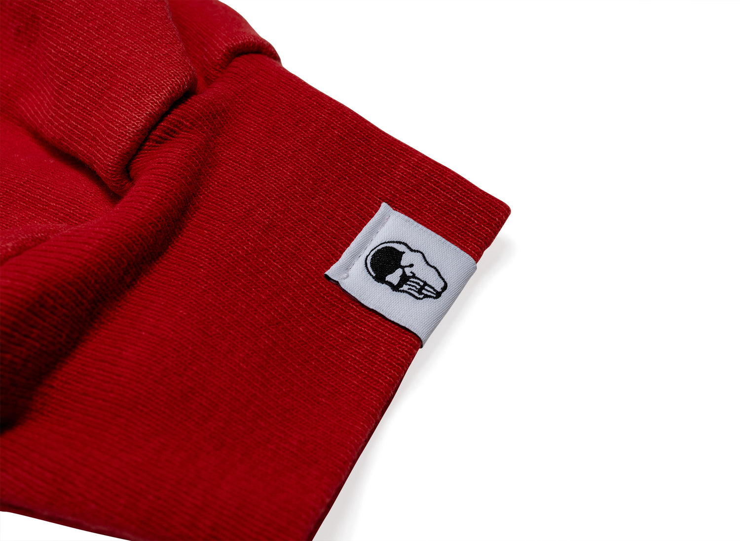 Warren Lotas Flaming Skull Crewneck in Ferrari Red — view 2