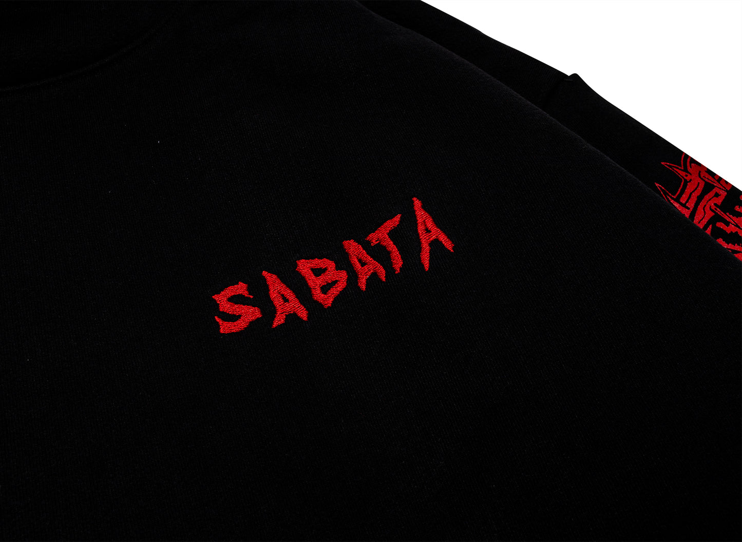 Warren Lotas Sabata Hoodie 2.0 Black / Red — view 3