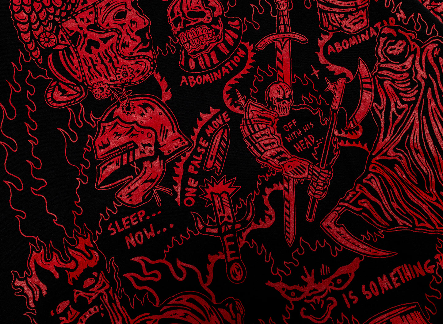 Warren Lotas Sabata Hoodie 2.0 Black / Red — view 4