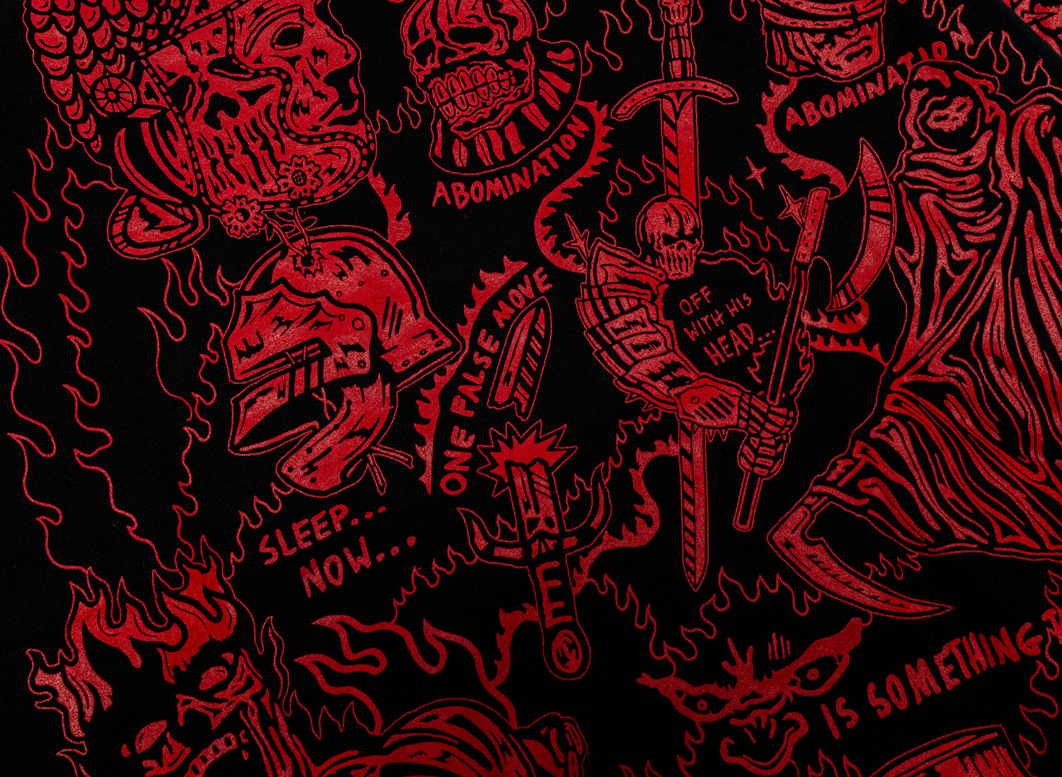 Warren Lotas Sabata Hoodie 2.0 Black / Red — view 4