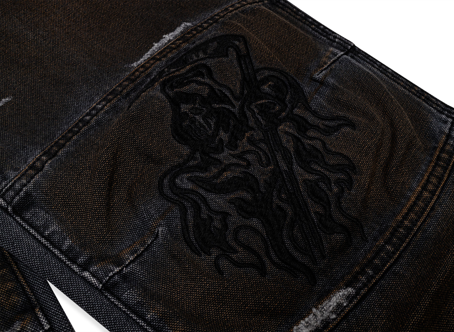 Warren Lotas Stained Biker Pants — view 5