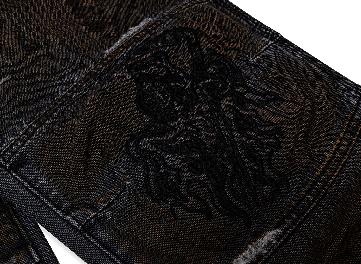 Warren Lotas Stained Biker Pants — view 5