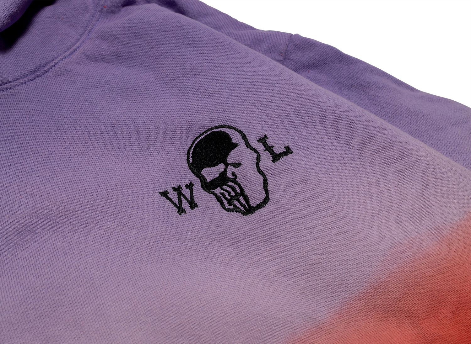 Warren Lotas The Singer Hoodie in Purple Red Gradient — view 2