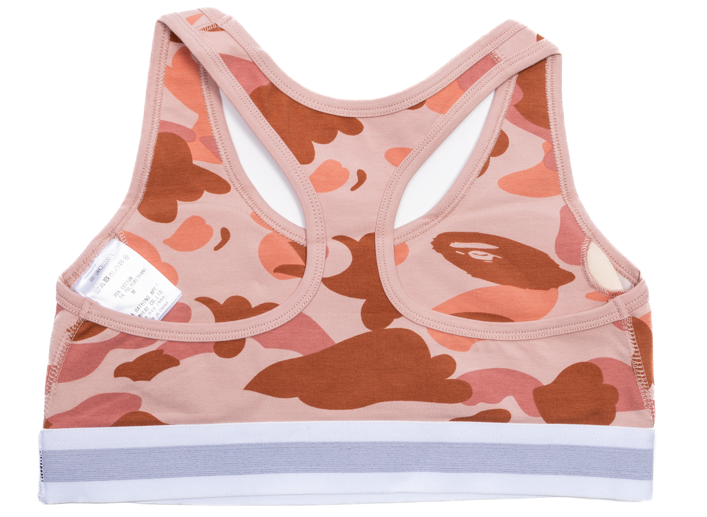 Women's A Bathing Ape 1st Camo Sports Bra in Pink - view 2