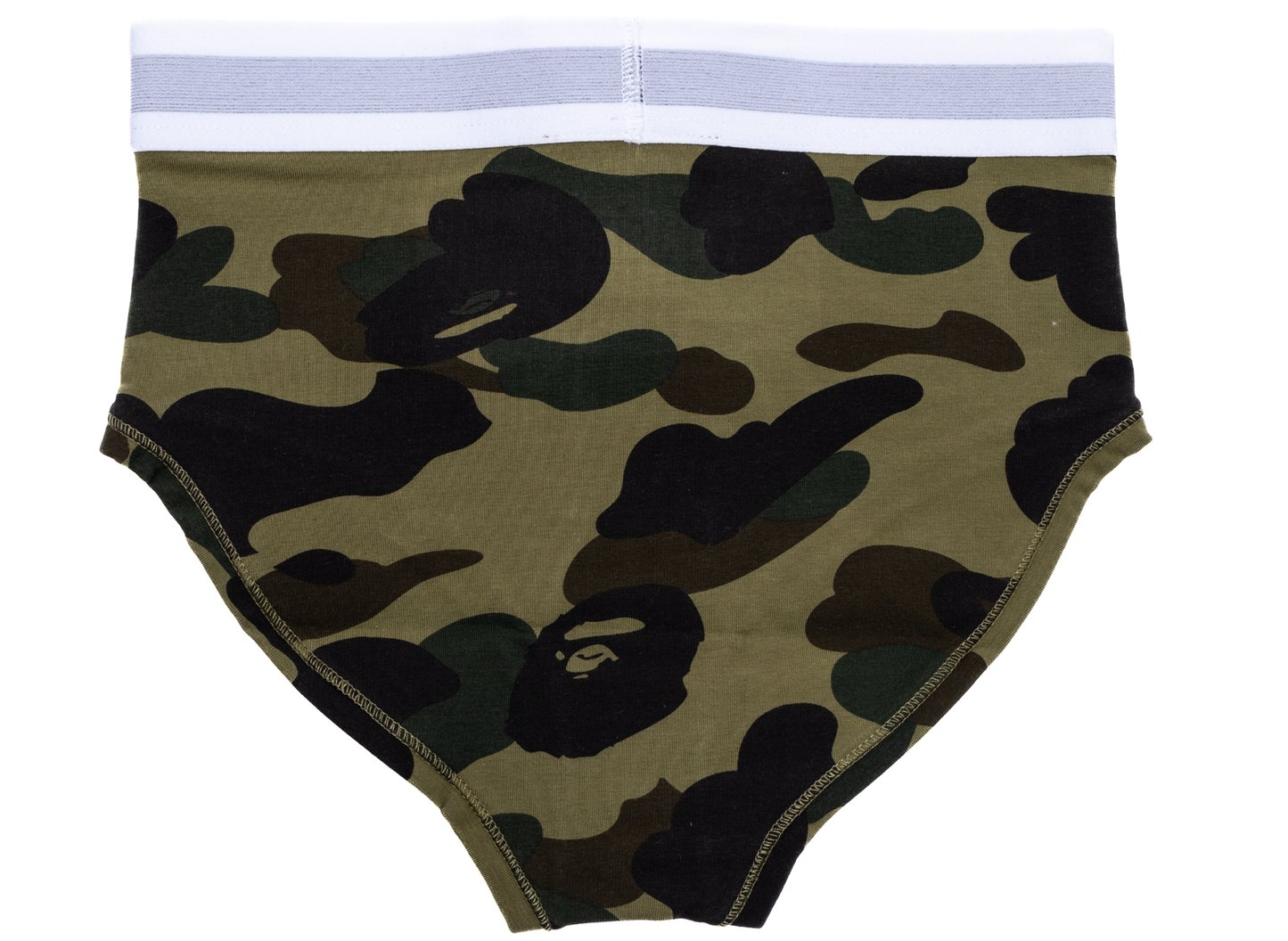 Women's A Bathing Ape 1st Camo Underwear Shorts in Green - view 2