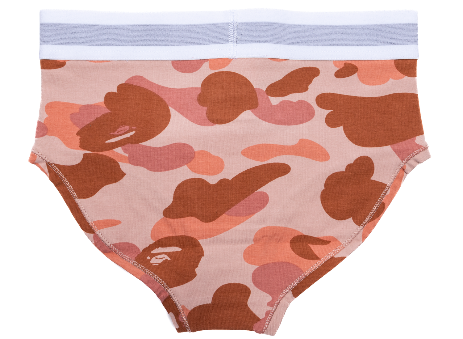 Women's A Bathing Ape 1st Camo Underwear Shorts in Pink - view 2