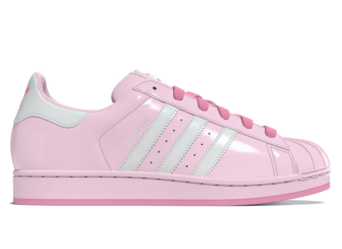 Women's Adidas Care Bears Superstar II in Clear Pink / White