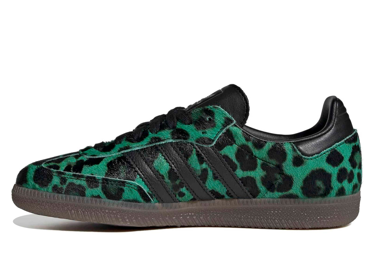 Women's Adidas Samba OG in Semi Scream Green / Core Black — view 3