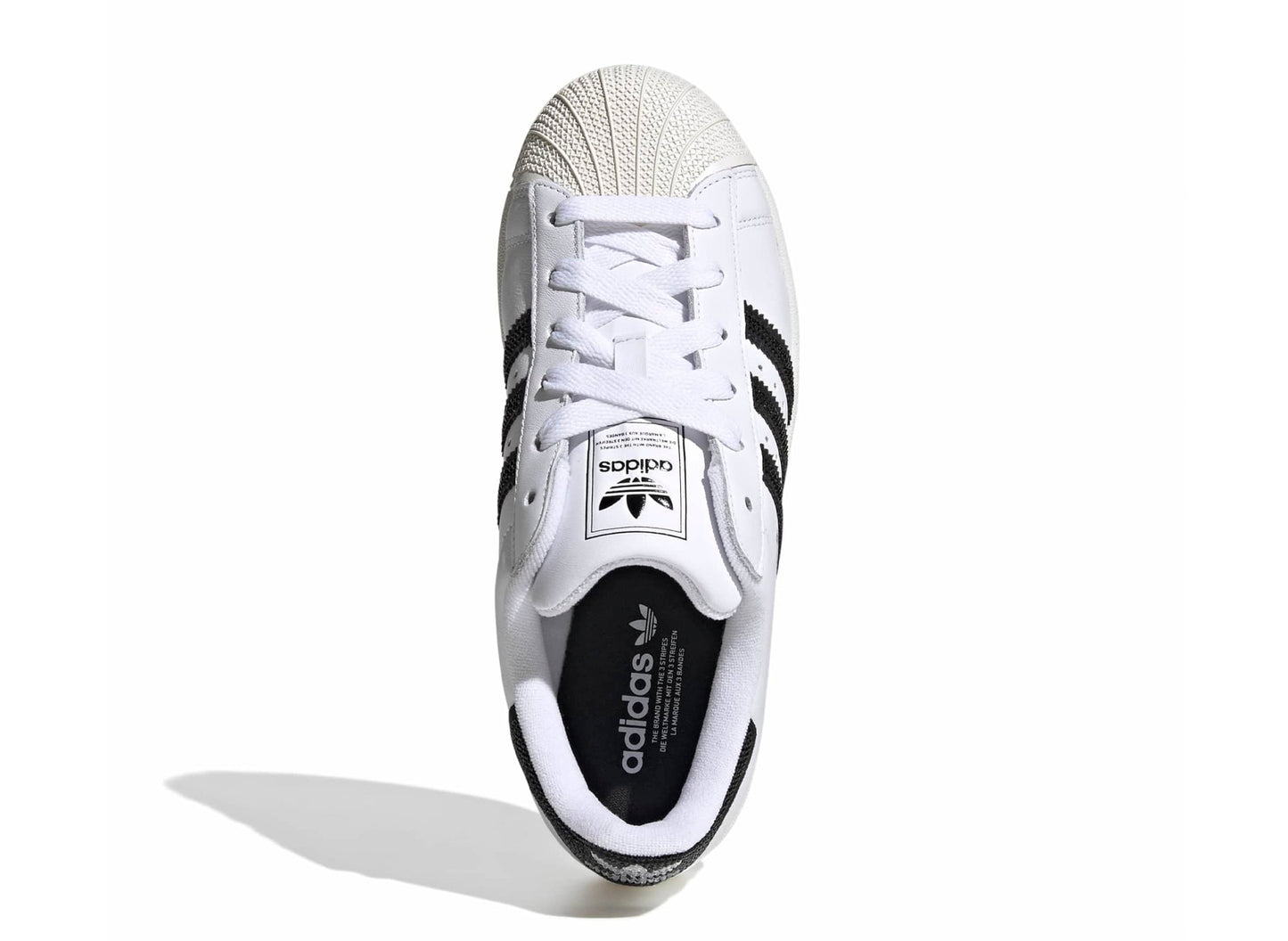 Women's Adidas Superstar II in Footwear White — view 4
