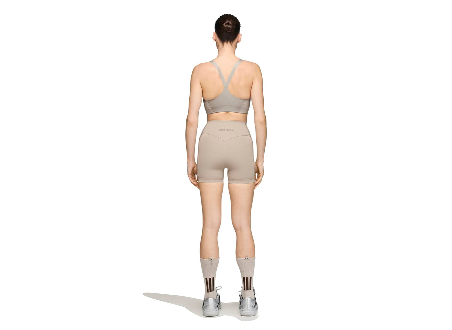 Women's Adidas x Entire Studios OPT 4IN Shorts in Putty Beige — view 3