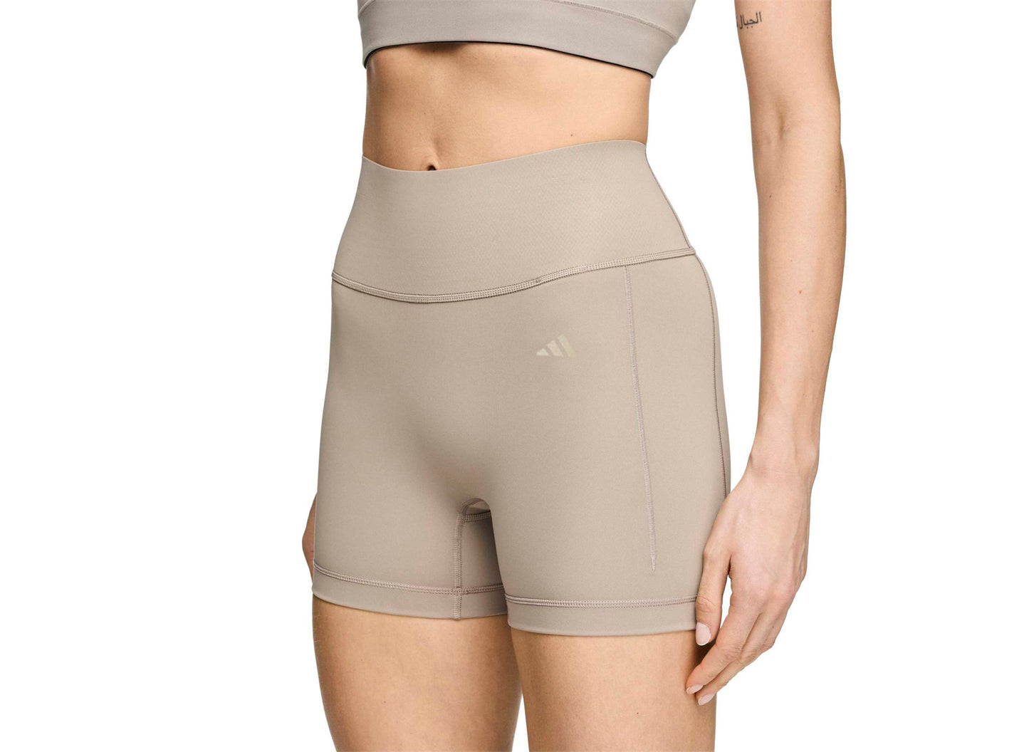 Women's Adidas x Entire Studios OPT 4IN Shorts in Putty Beige — view 5