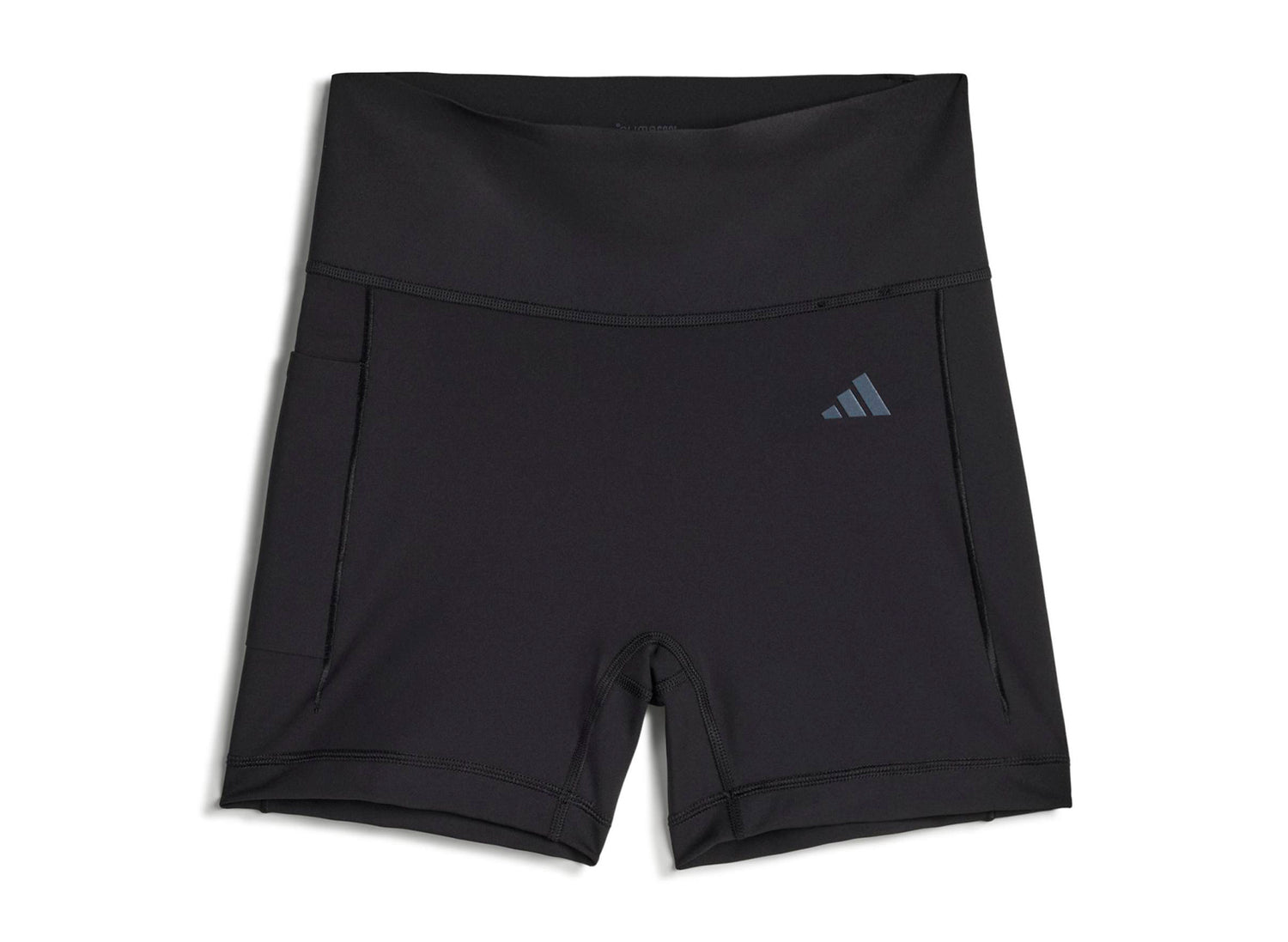 Women's Adidas x Entire Studios Optime Short Training Leggings in Black — view 7