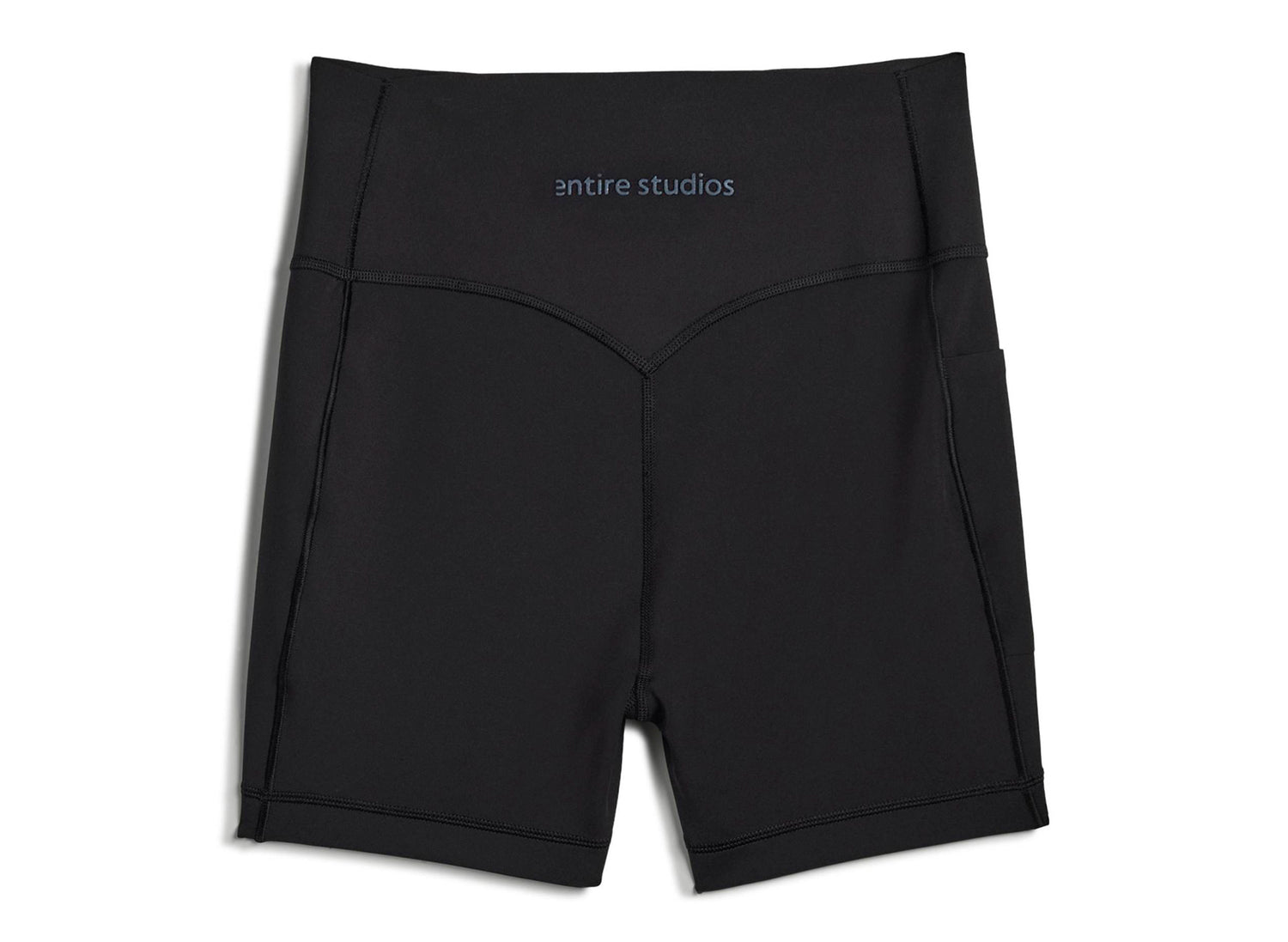 Women's Adidas x Entire Studios Optime Short Training Leggings in Black — view 8