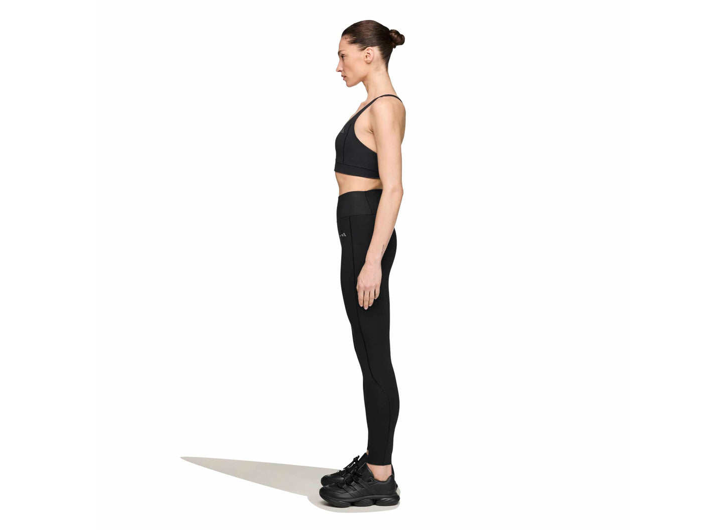 Women's Adidas x Entire Studios Optime Training 7/8 Leggings in Black — view 2