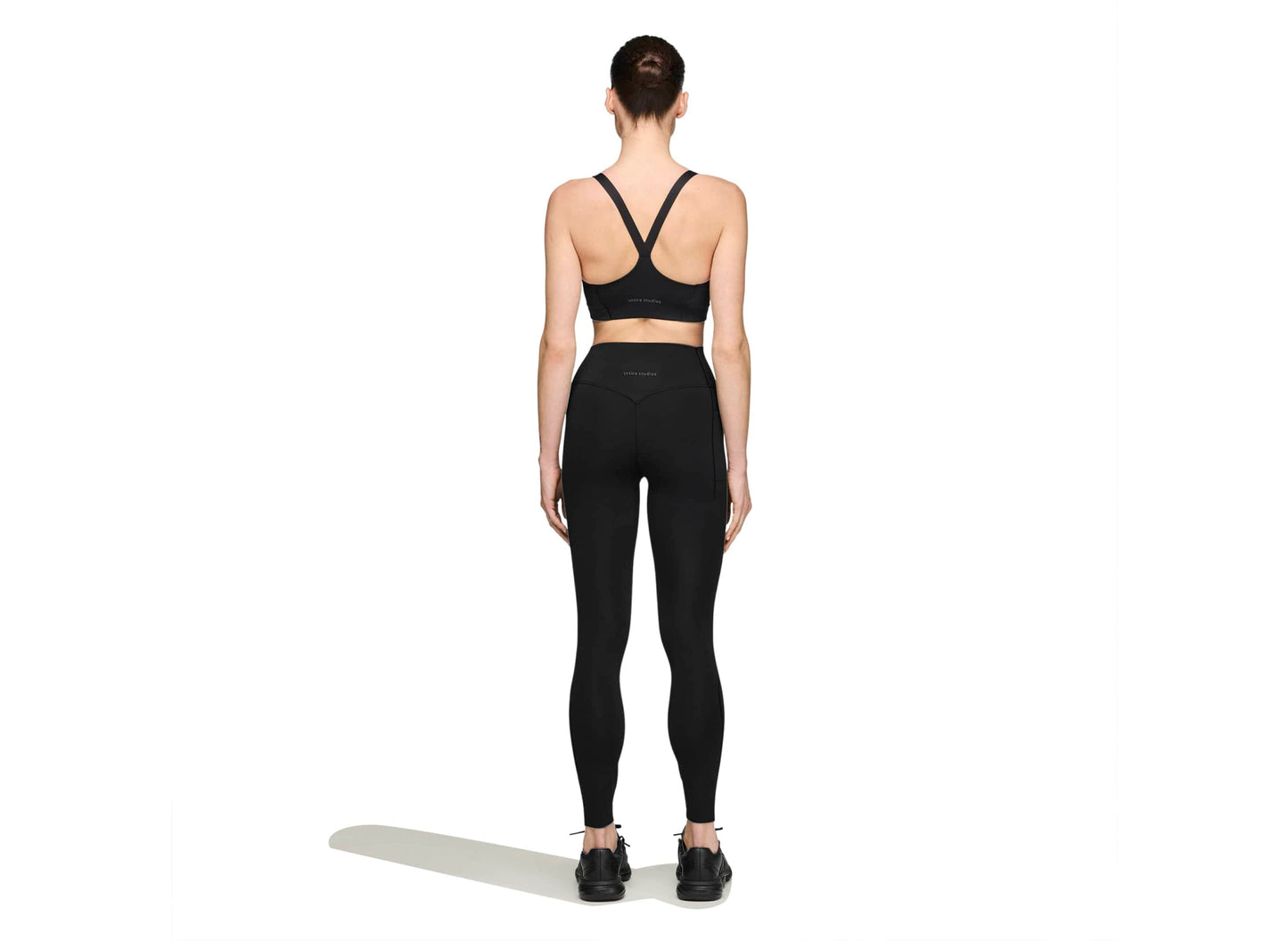 Women's Adidas x Entire Studios Optime Training 7/8 Leggings in Black — view 3