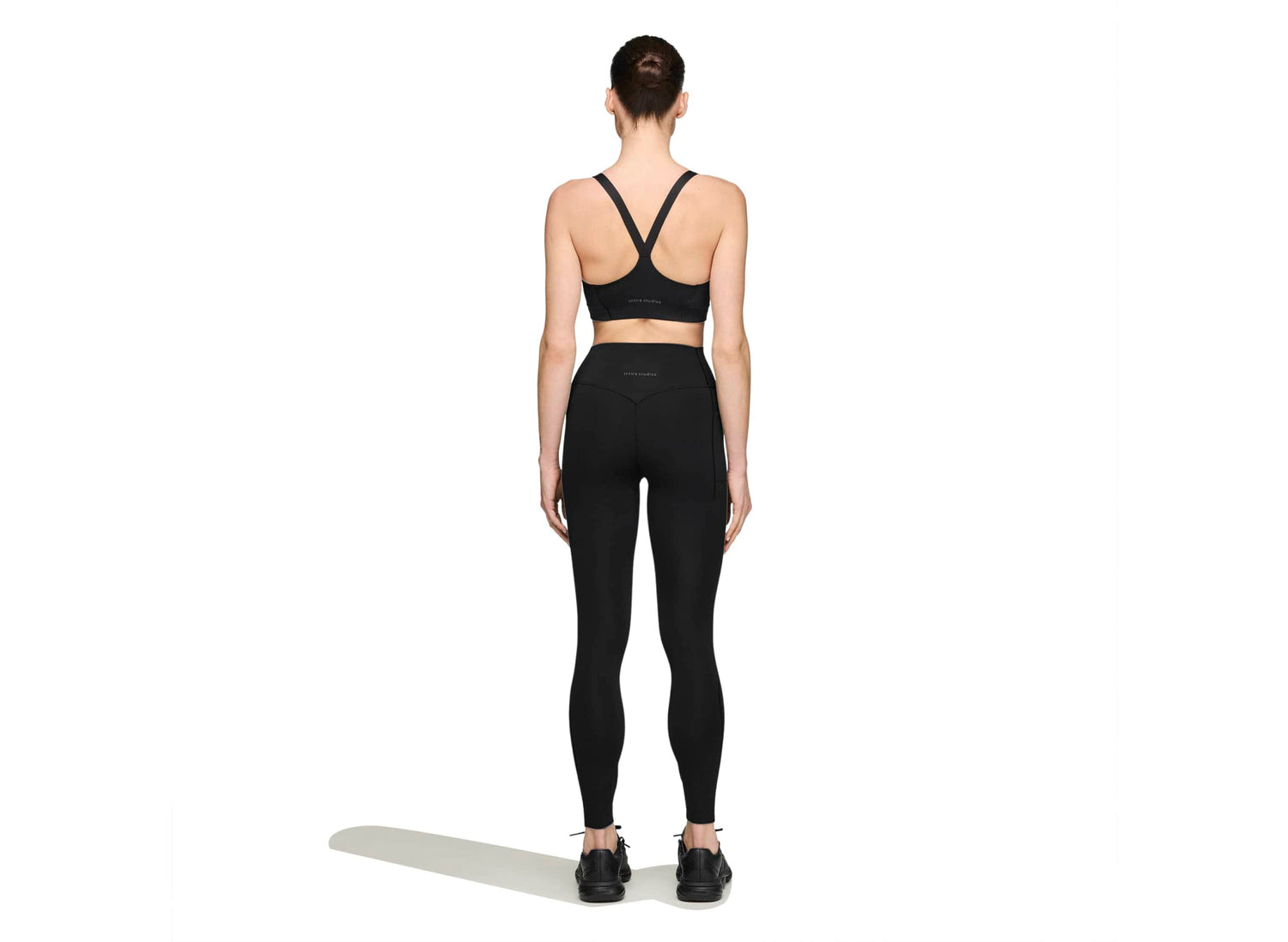 Women's Adidas x Entire Studios Optime Training 7/8 Leggings in Black — view 3