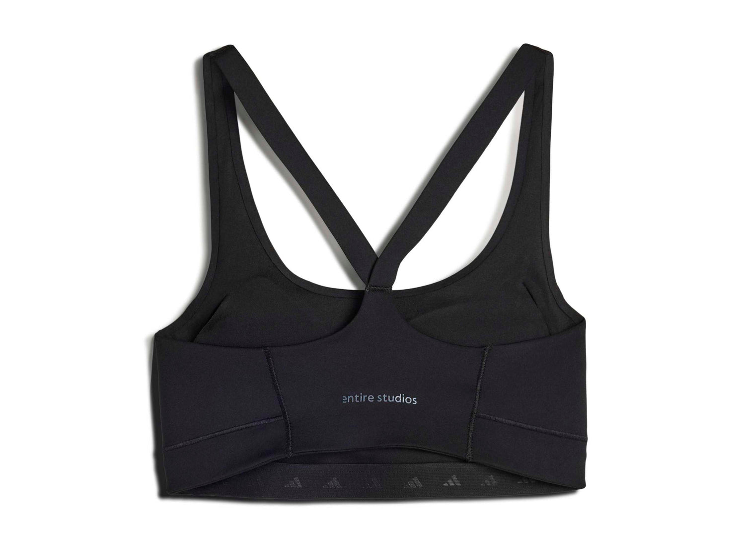 Women's Adidas x Entire Studios Optime Training Bra in Black — view 8