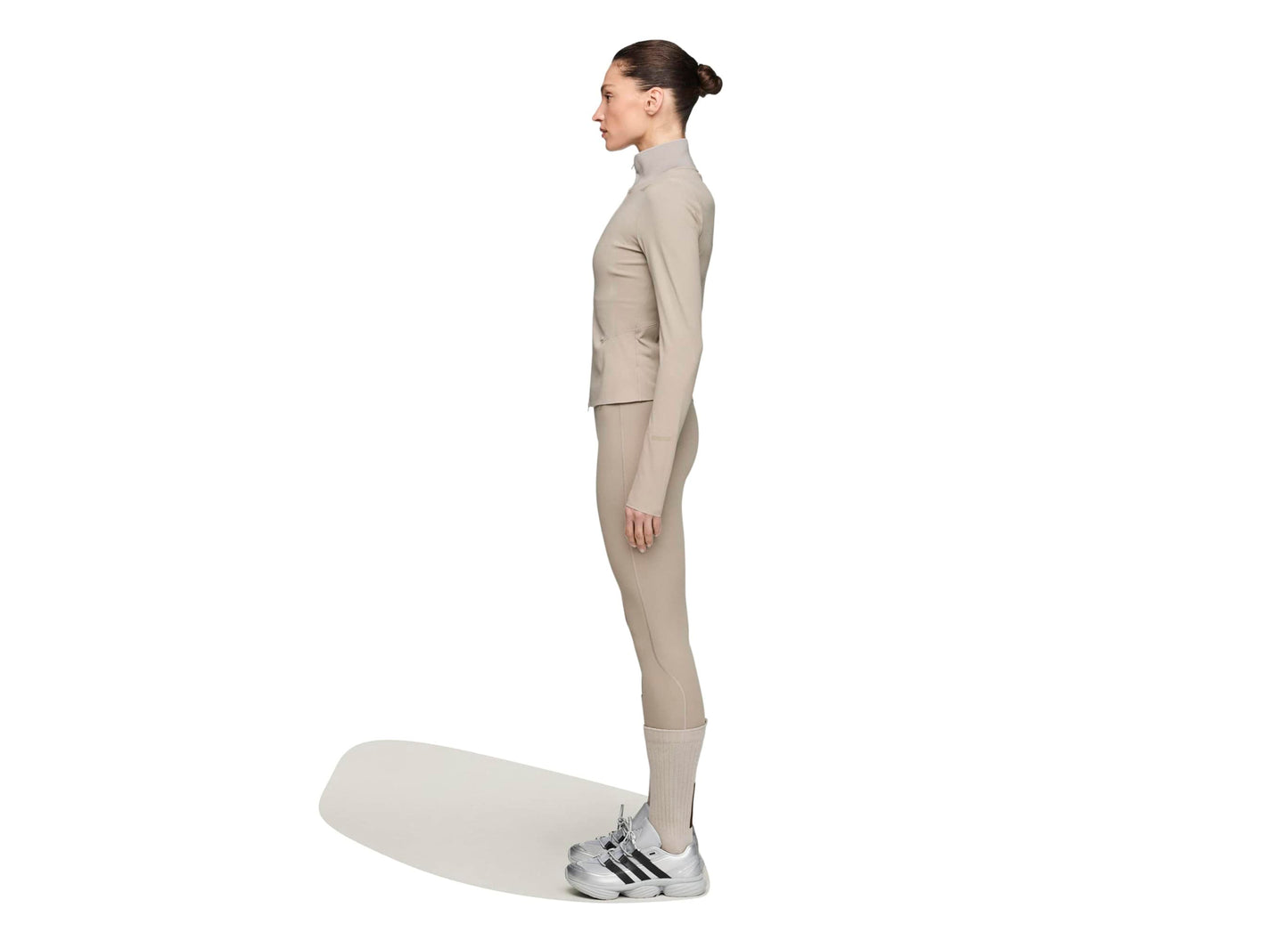 Women's Adidas x Entire Studios Training Jacket in Putty Beige — view 2