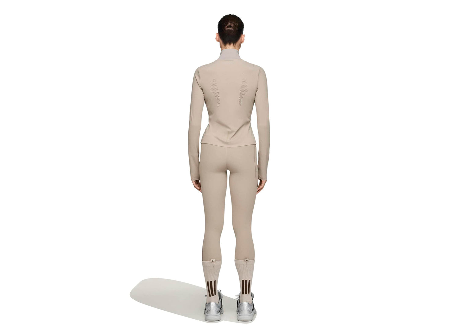 Women's Adidas x Entire Studios Training Jacket in Putty Beige — view 3