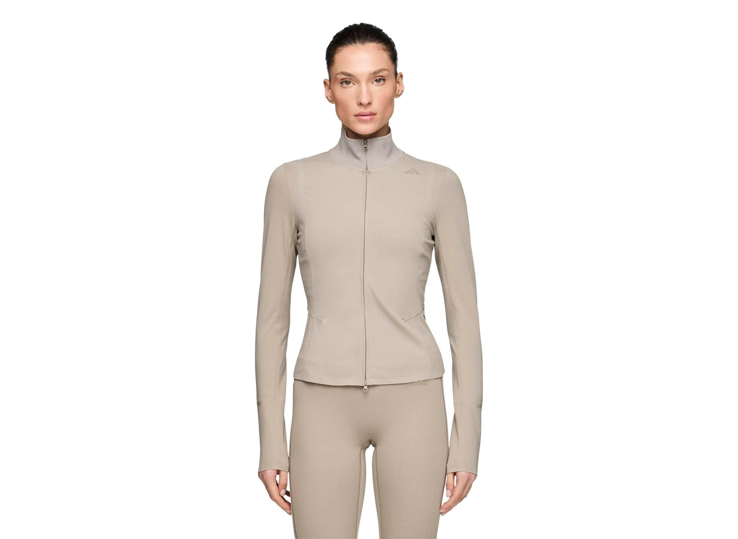Women's Adidas x Entire Studios Training Jacket in Putty Beige — view 4