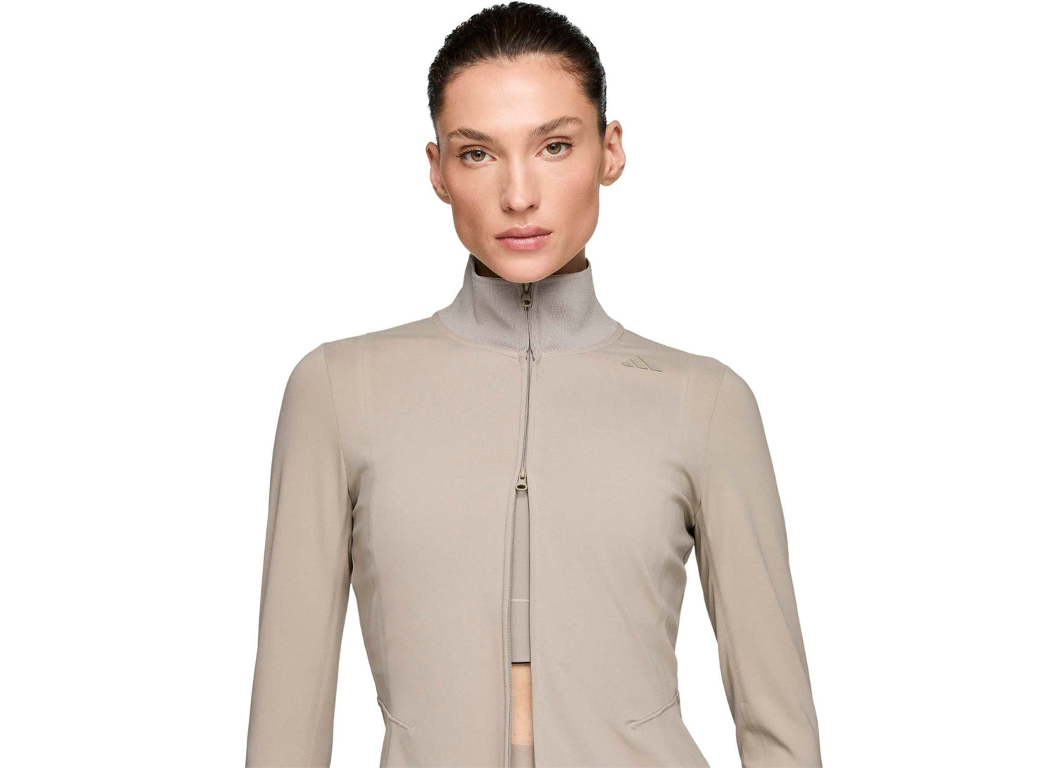 Women's Adidas x Entire Studios Training Jacket in Putty Beige — view 5