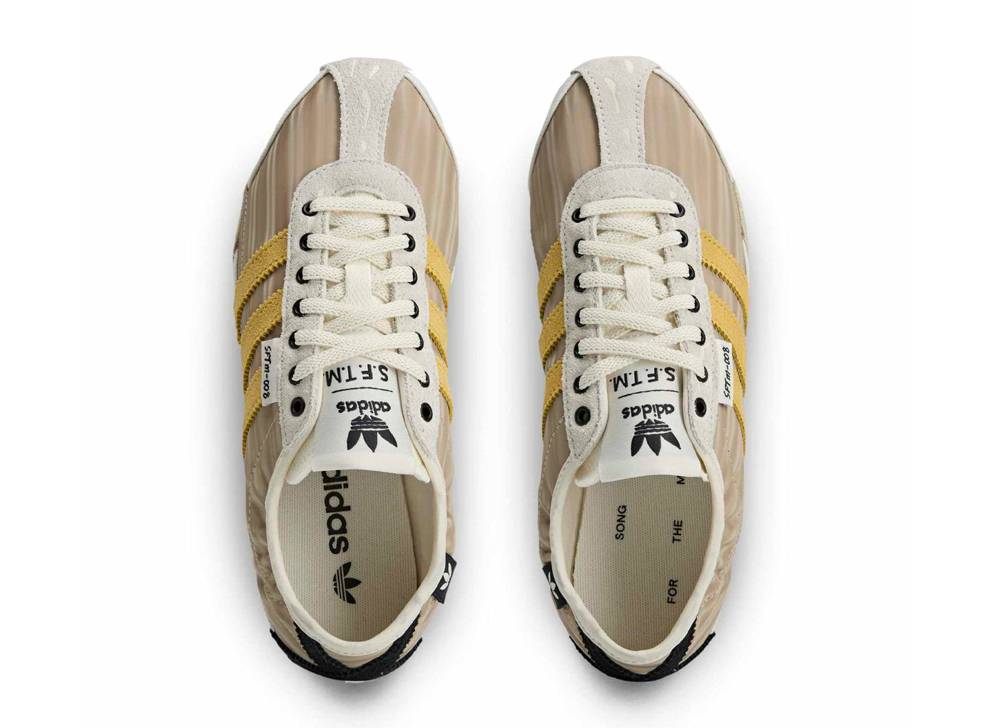Women's Adidas x Song for the Mute Tokyo in Off White / Yellow — view 4