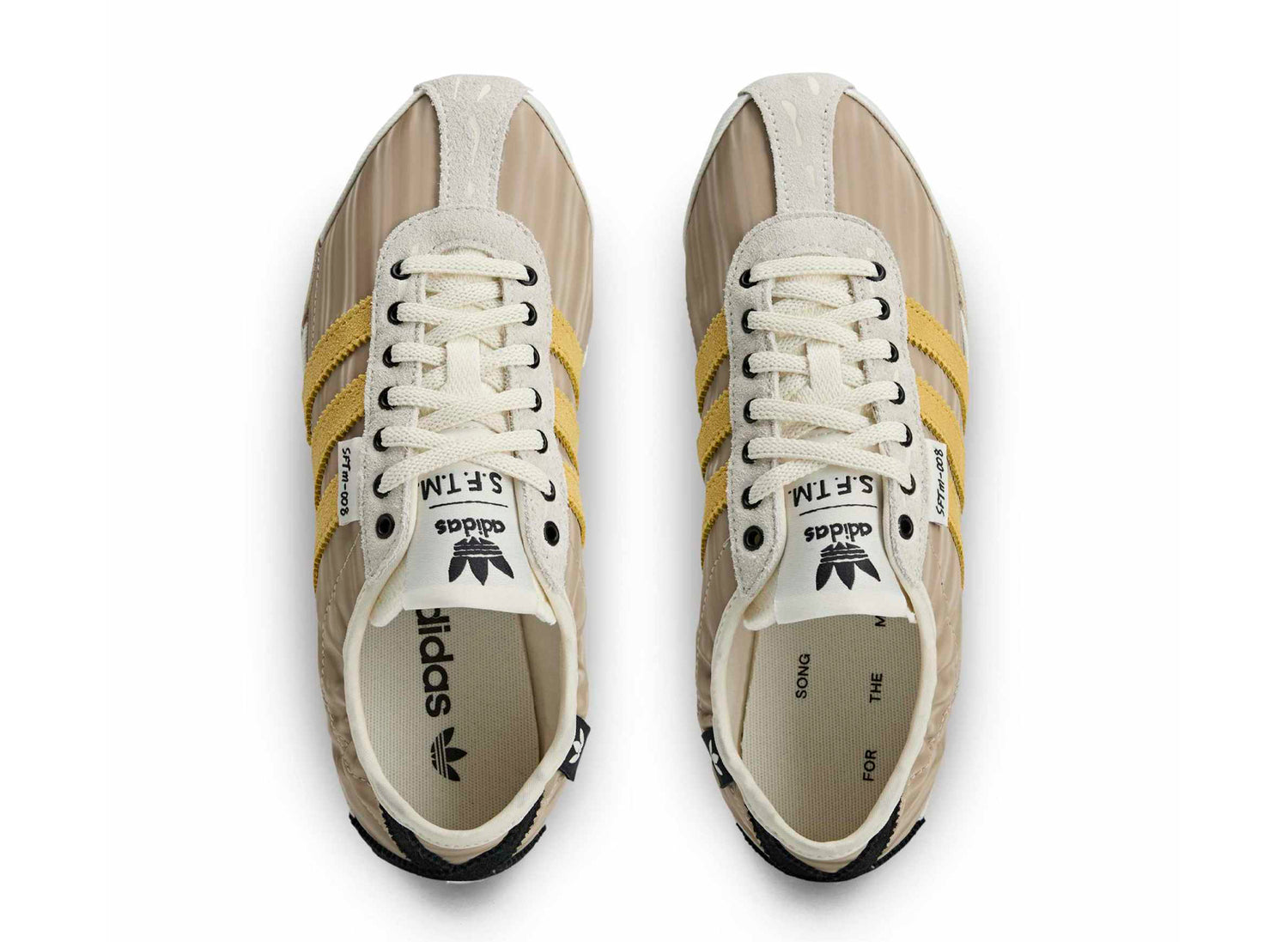 Women's Adidas x Song for the Mute Tokyo in Off White / Yellow — view 4