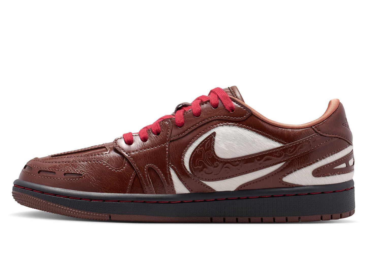 Women's Air Jordan 1 Low Lunar New Year "Method of Make" V3 in Light Chocolate — view 3