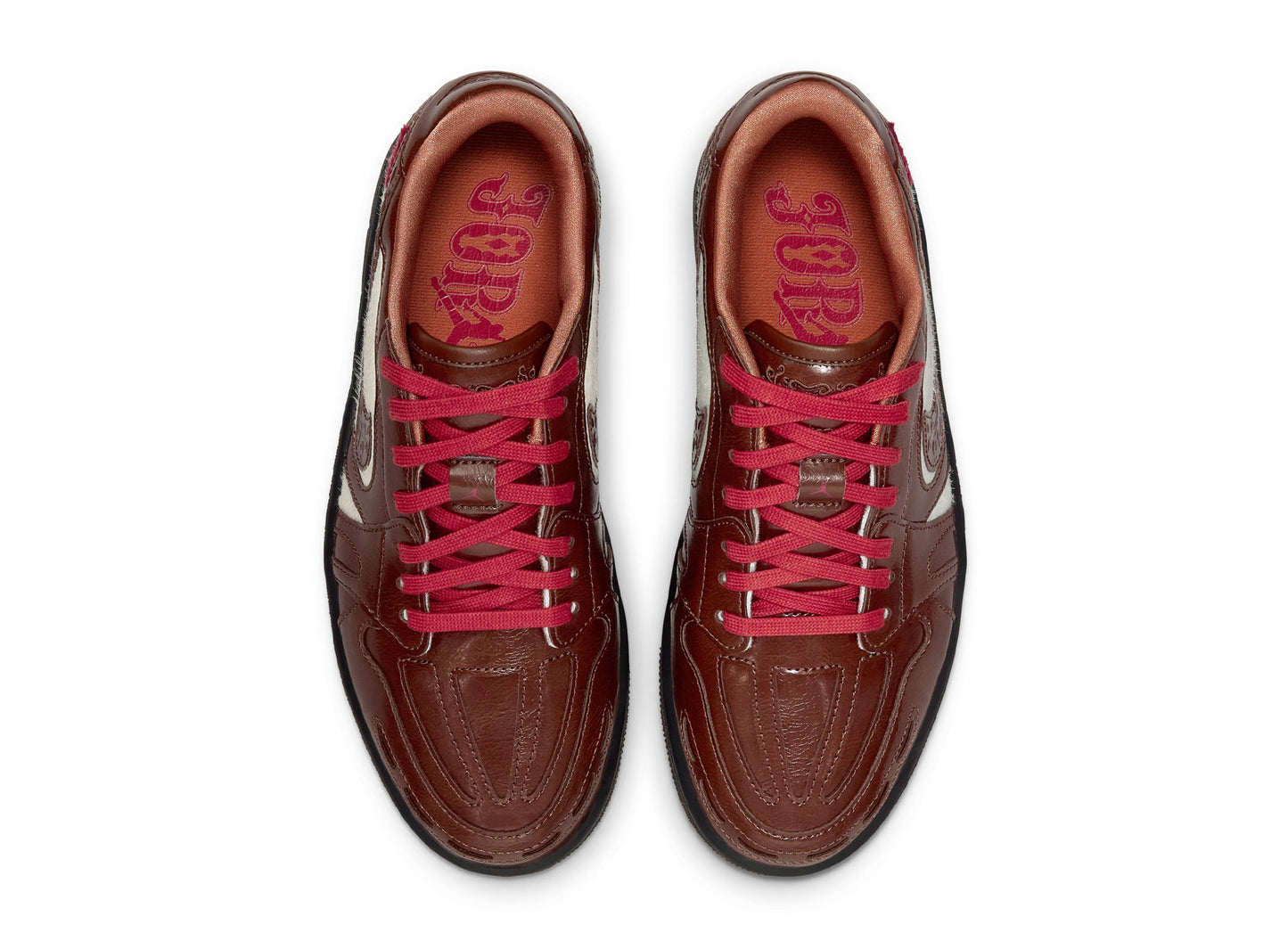 Women's Air Jordan 1 Low Lunar New Year "Method of Make" V3 in Light Chocolate — view 4