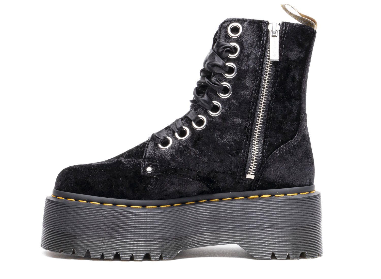 Women's Dr. Martens Vegan Boot Max Crushed Velvet Platforms - view 3