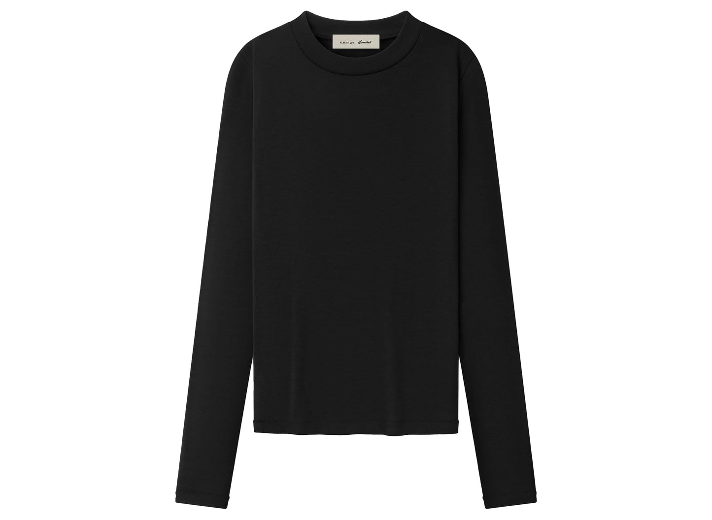 Women's Fear of God Essentials Fitted Longsleeve Tee 'Vintage Black'