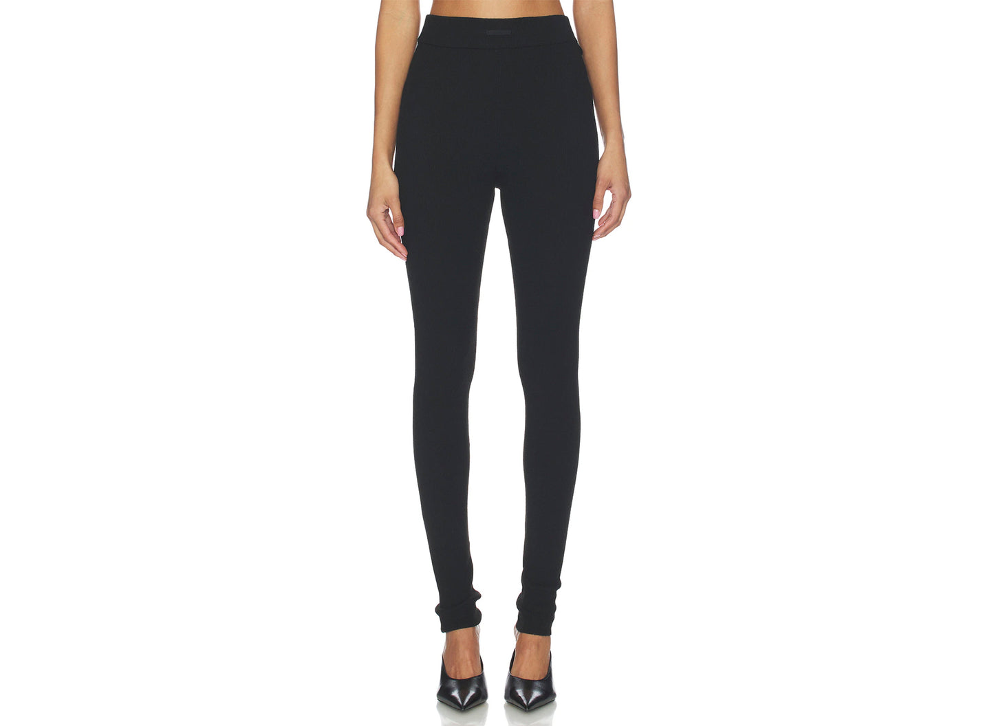 Women's Fear of God Essentials Rib Knit Legging 'Vintage Black'