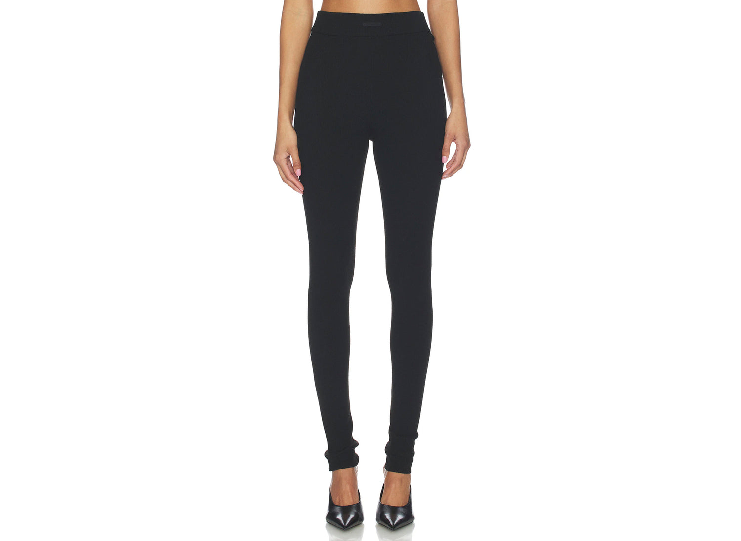 Women's Fear of God Essentials Rib Knit Legging 'Vintage Black'