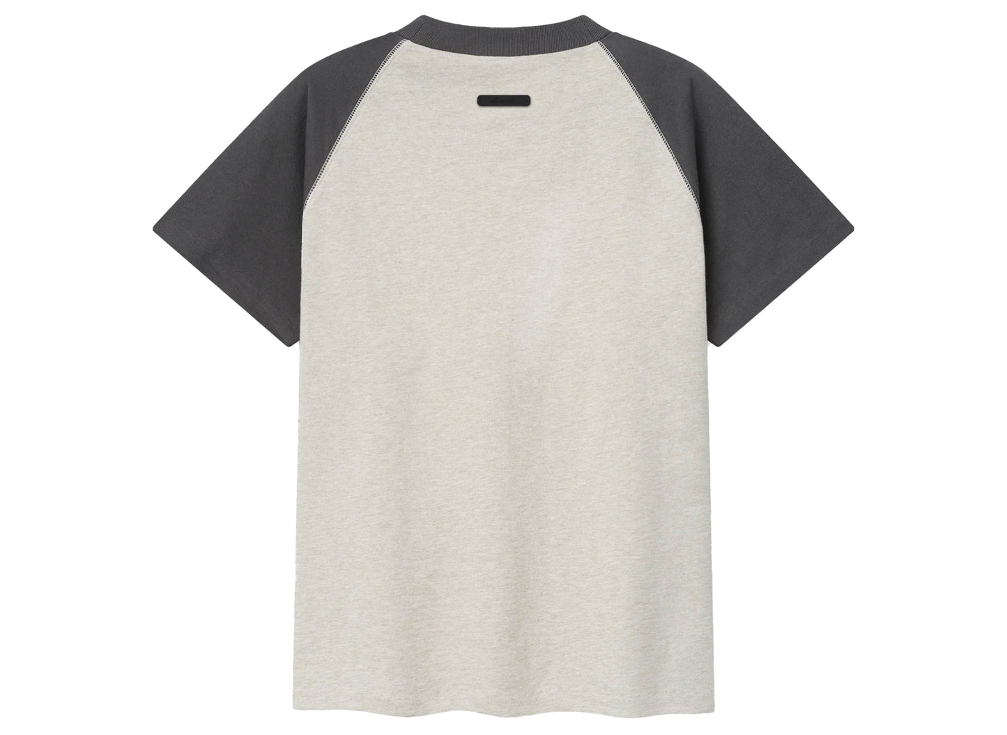 Women's Fear of God Essentials Signature Classic Baseball Tee 'Heather Stone / Dune' — view 2