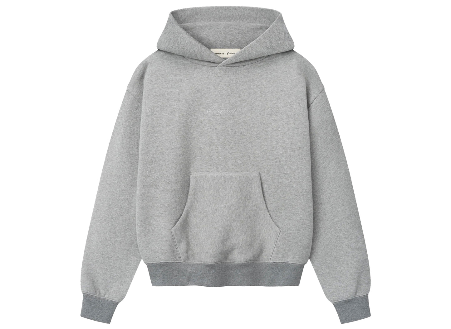 Women's Fear of God Essentials Signature Classic Hoodie 'Concrete Heather'