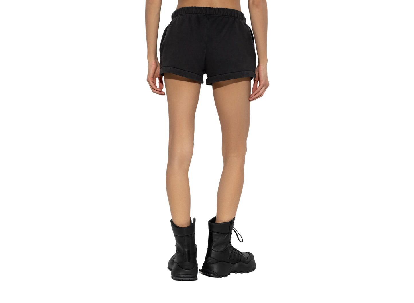 Women's Fear of God Essentials Signature Running Shorts 'Faded Black' — view 4