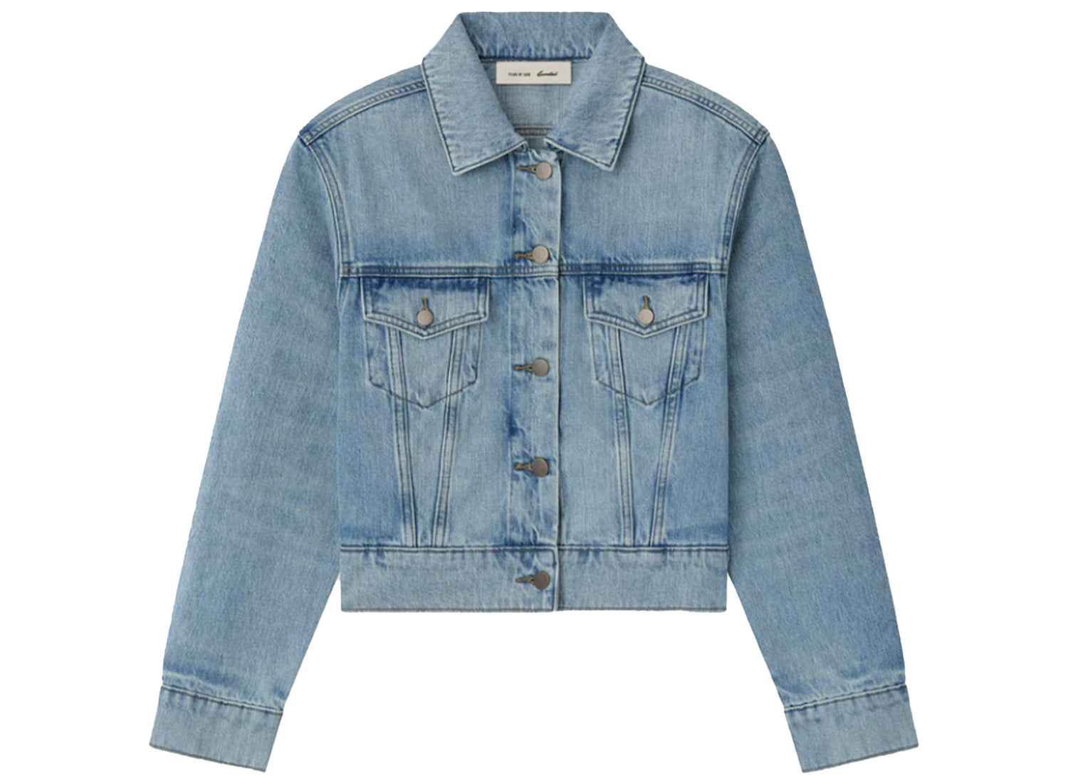 Women's Fear of God Essentials Trucker Jacket 'Classic Blue