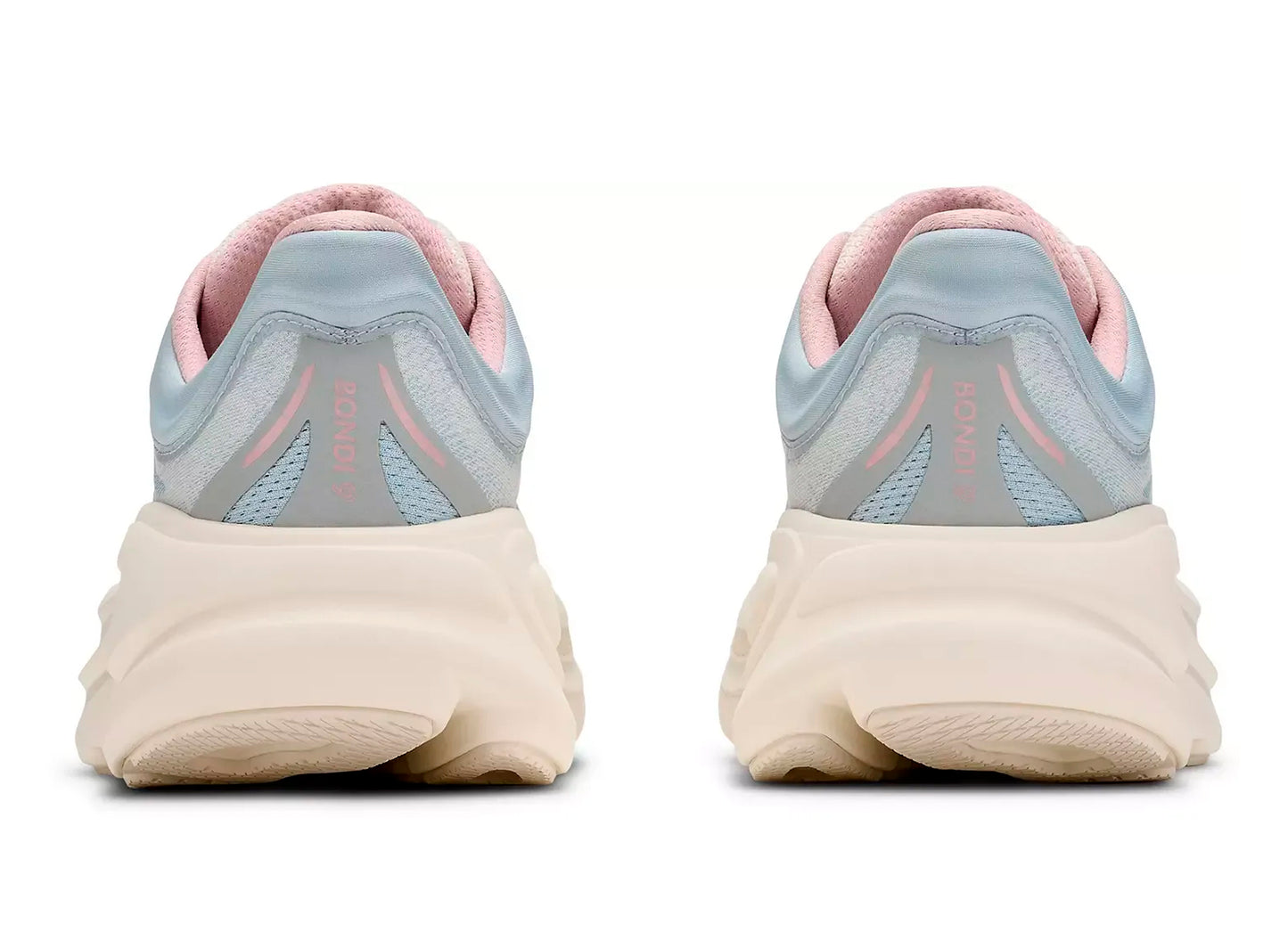 Women's Hoka Bondi 9 in Alabaster / Mineral Blue - view 2