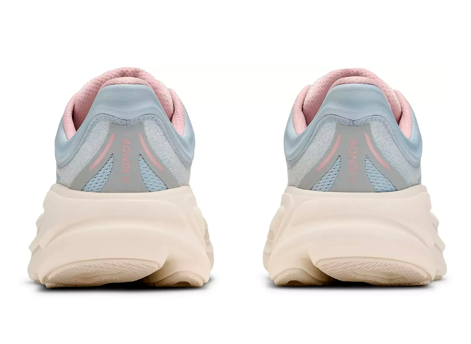 Women's Hoka Bondi 9 in Alabaster / Mineral Blue - view 2