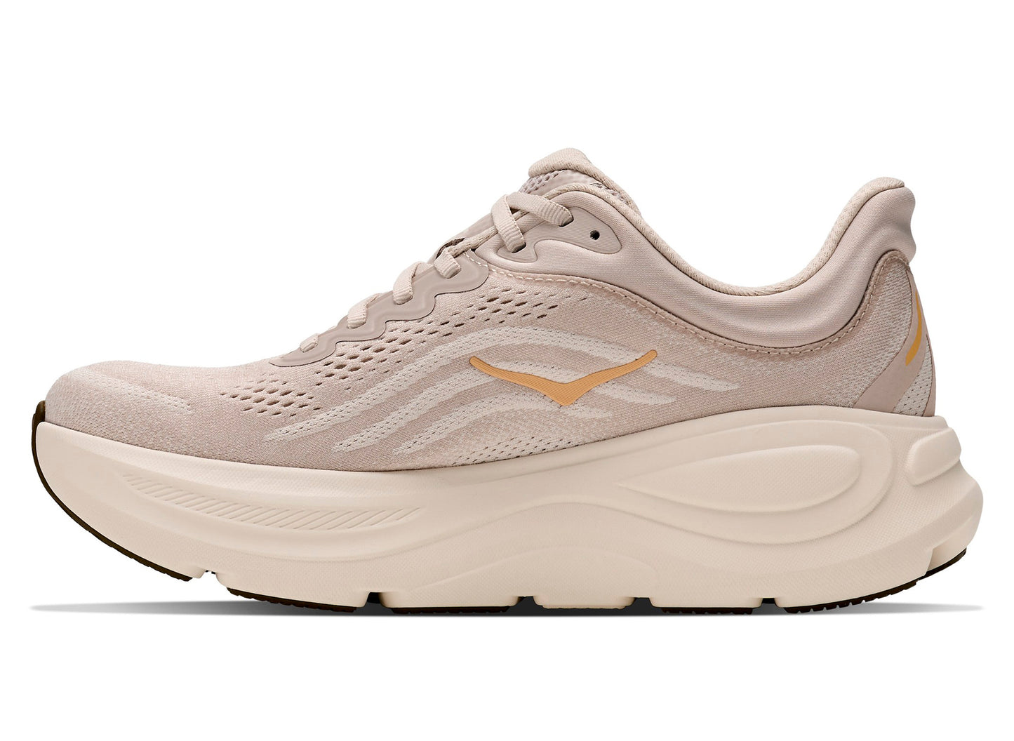 Women's Hoka Bondi 9 'River Rock Grey / Alabaster' — view 3