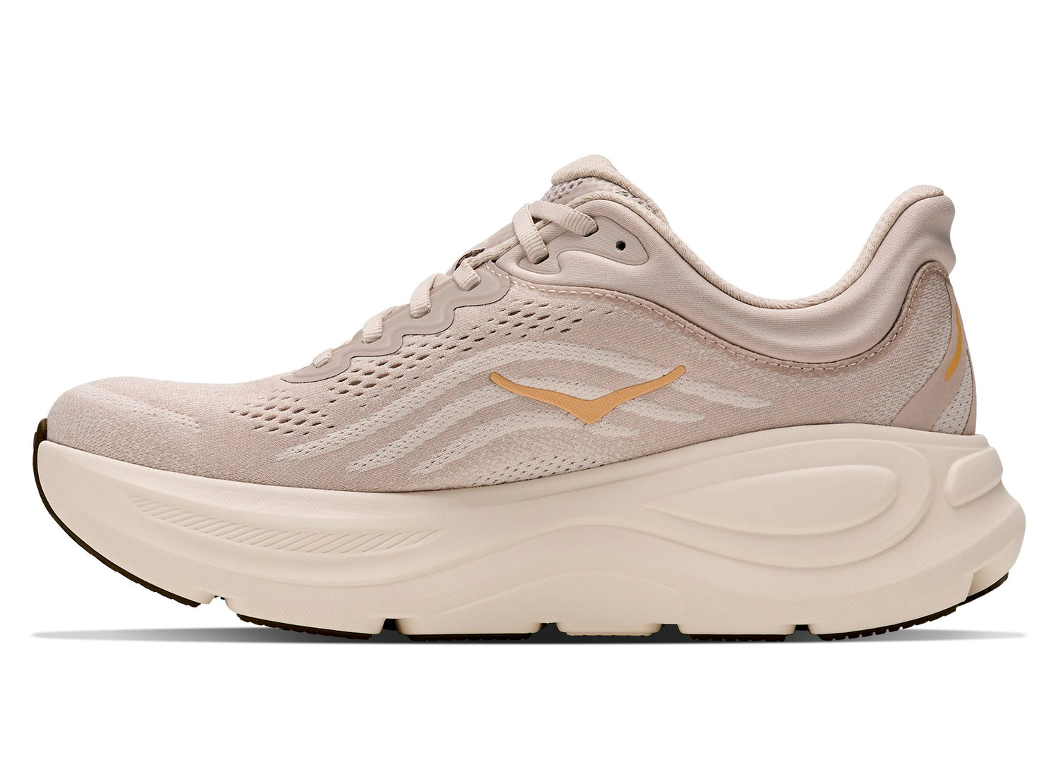 Women's Hoka Bondi 9 'River Rock Grey / Alabaster' — view 3