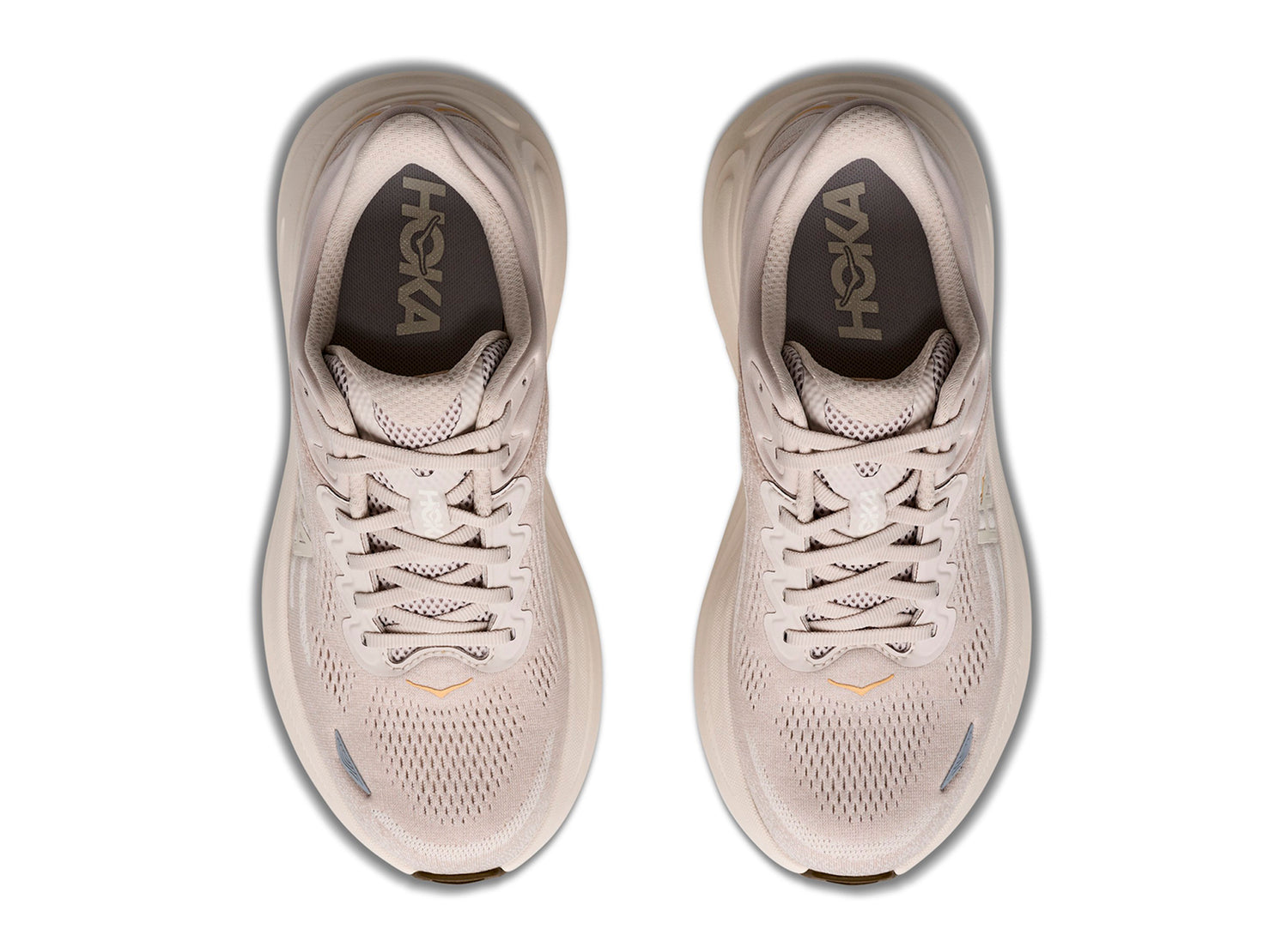 Women's Hoka Bondi 9 'River Rock Grey / Alabaster' — view 4