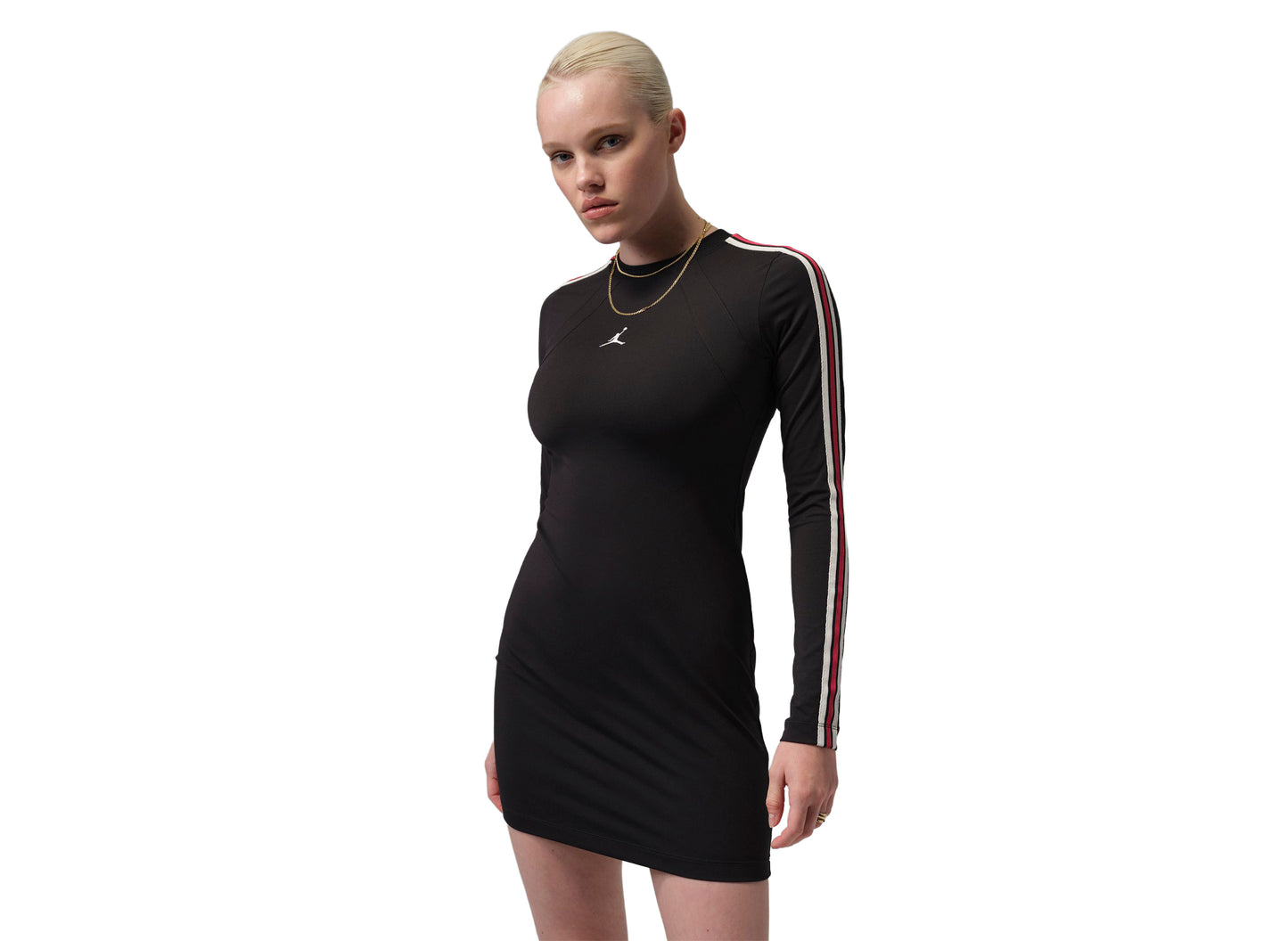 Women's Jordan Brooklyn Long-Sleeve Dress in Black — view 2